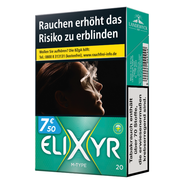 Elixyr+ (grün) 10 x 20 Zigaretten